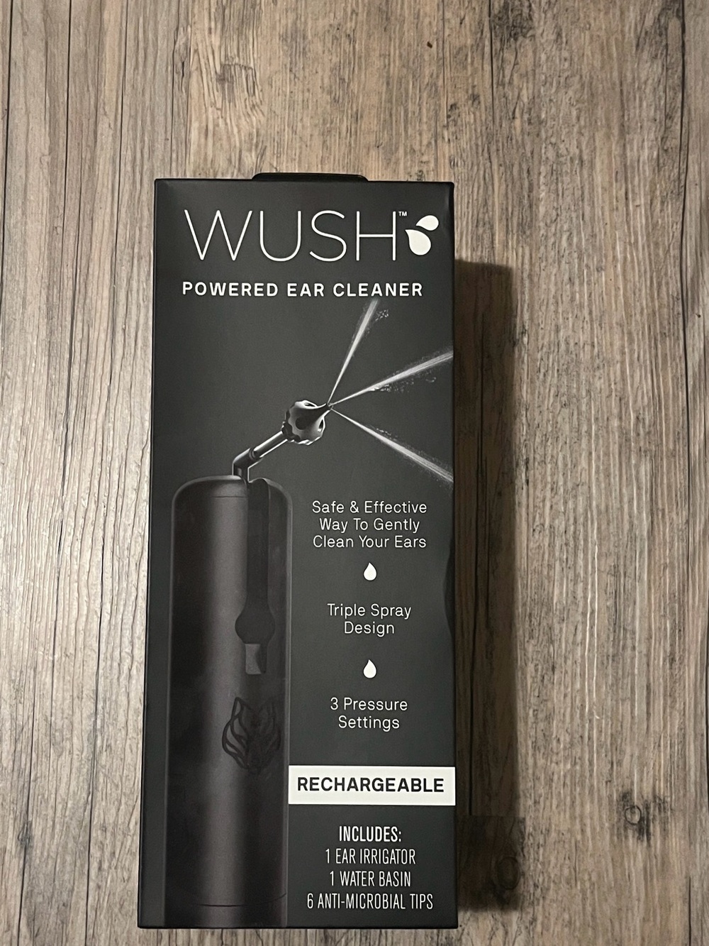 Black Wolf WUSH Powered Ear Cleaner Wax Remover NIB